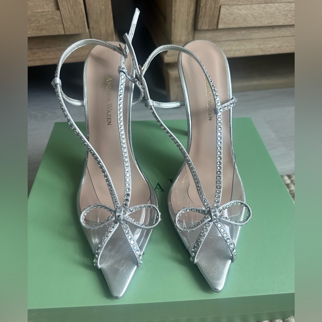 Andrea Wazen Silver Heels